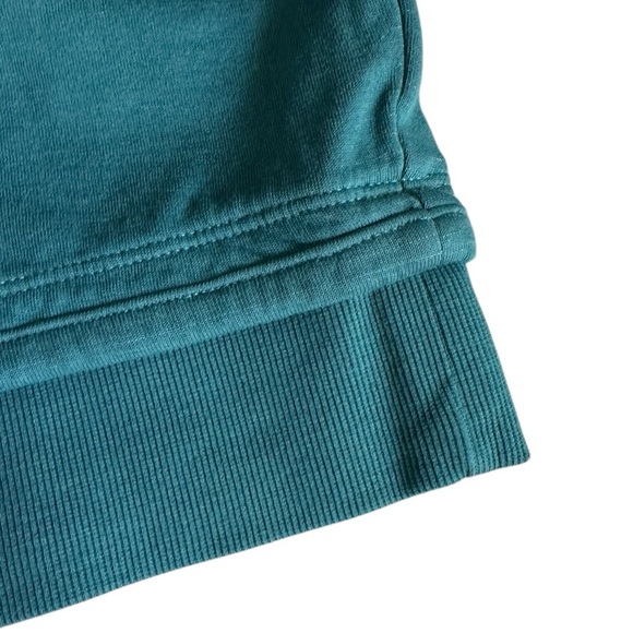 Athleta Sundown Shirred Tee NWT Size 1X Teal Organic Cotton Oversized Dolman Top - Picture 5 of 10